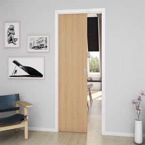 Eg natur skydedør med valgfri design greb - Safco Doors